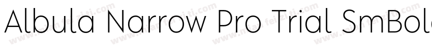 Albula Narrow Pro Trial SmBold字体转换